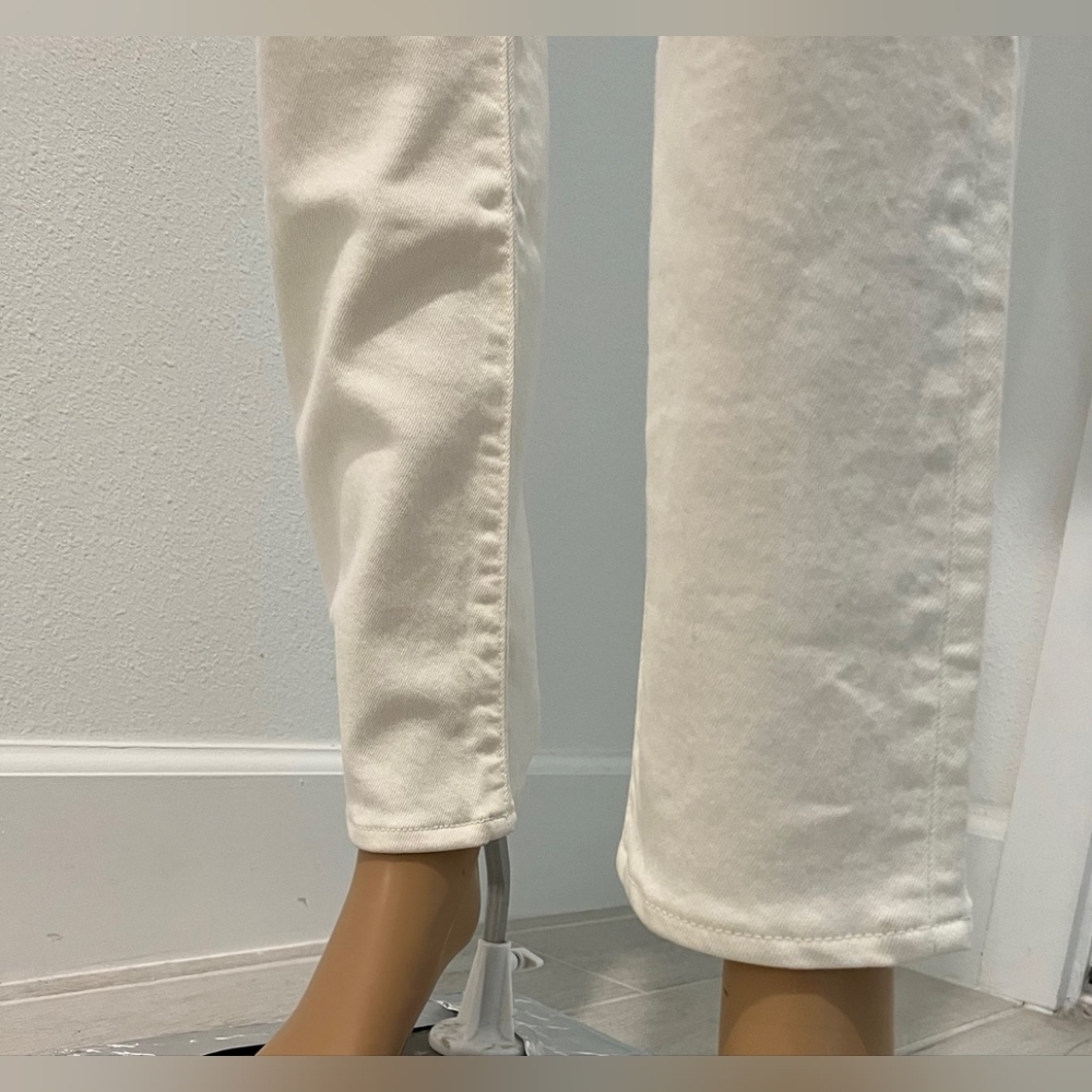 Slvrlake Beatnik Slim Straight High Rise White 5 Pocket Jeans Size 27 NWT - Picture 10 of 14